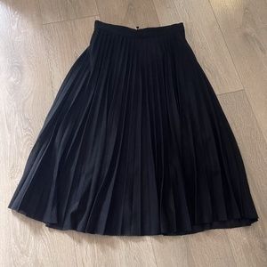 French Connection Midi Pleated Jersey Skirt